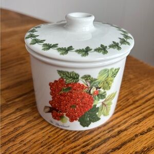 Portmeirion Pomona Red Currant Preserve Pot w/ Lid – Made in England - Jam Jar